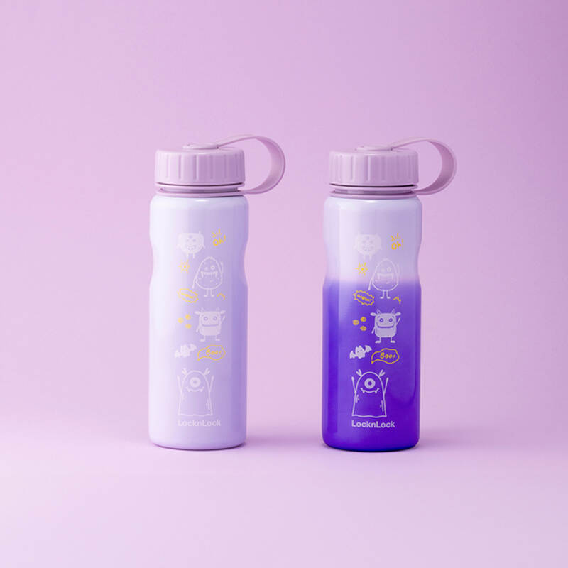 Bình Nước LocknLock 500ml Đổi Màu Theo Nhiệt Độ, Thép Không Gỉ 2 màu (Tím, Mint) LHC7005 image number null